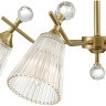 Люстра потолочная LUMION AURICA 8046/6C CLASSI LN24 Е14 6*40W 220V латунь/прозрачное стекло