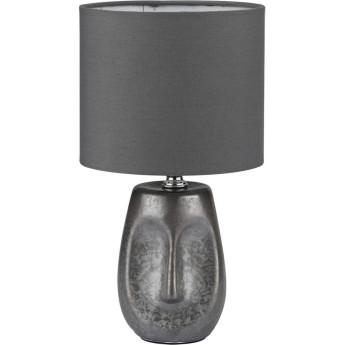 Настольная лампа LUMION AKIVI 8147/1T MODERNI LN25 000 Е27 1*60W 220V серый, керамика/текстиль